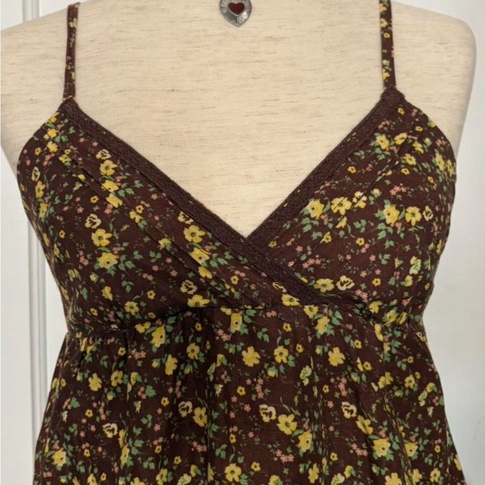 Lei Dress Babydoll Y2K Cottage
Boho Earthy Ditsy Floral vintage XL